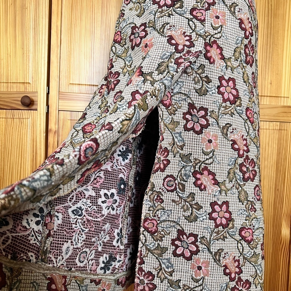 Vintage Glen Of Michigan Tapestry Midi Length Split Skirt Retro RARE - Picture 9 of 11